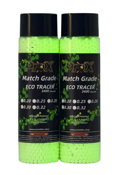 6mm Match Grade ECO TRACER Airsoft BBs-6800 Rounds (Weight: 0.20g+0.25g/0.25g+0.28g/0.30g+0.32g)