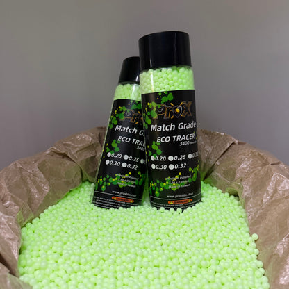 6mm Match Grade ECO TRACER Airsoft BBs-6800 Rounds (Weight: 0.20g+0.25g/0.25g+0.28g/0.30g+0.32g)