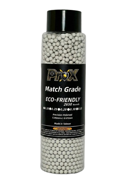 6mm Match Grade STD TRACER Airsoft BBs-2650 Rounds (Weight: 0.20g/0.25g)