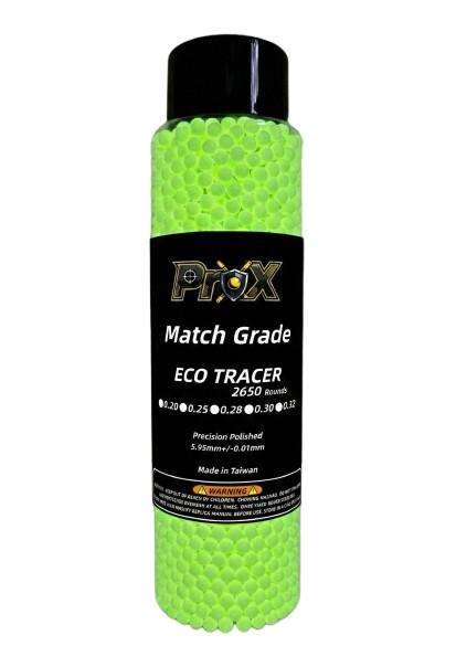 6mm Match Grade ECO TRACER Airsoft BBs-2650 Rounds (Weight: 0.20g/0.25g/0.28g/0.30g/0.32g)