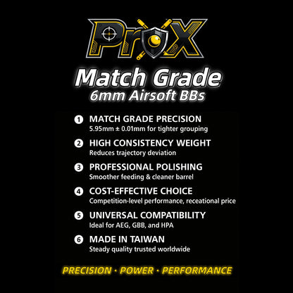 6mm Match Grade ECO-FRIENDLY Airsoft BBs-2650 Rounds (Weight: 0.20g/0.25g/0.28g/0.30g/0.32g)